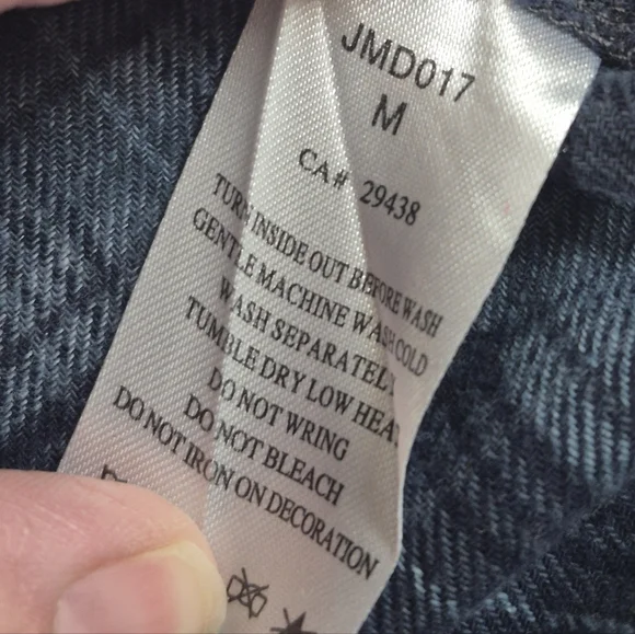 Miss Me Womens M Plaid Flannel Long Slv Button Up Shirt Blue Tunic Length Studed - Picture 5 of 7